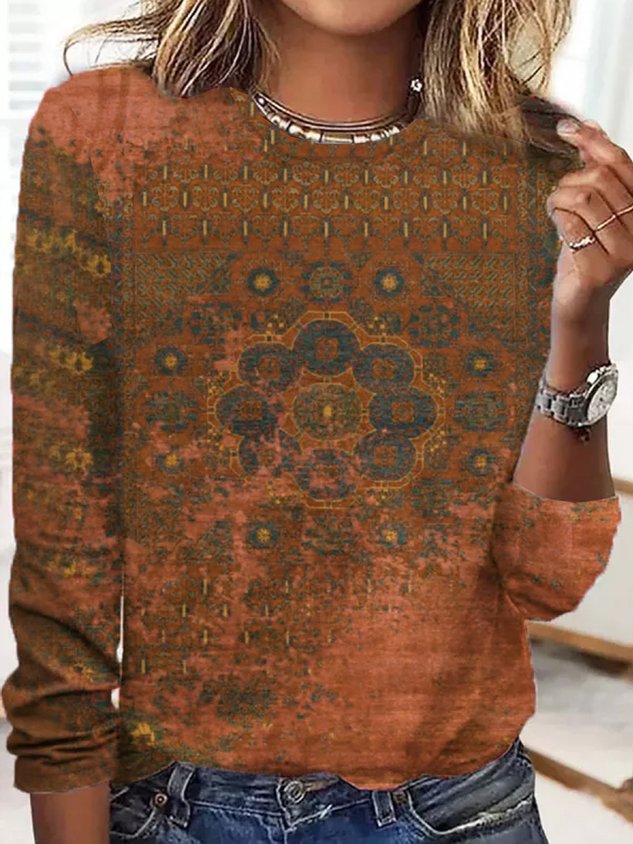 Jersey Casual Ethnic T-Shirt