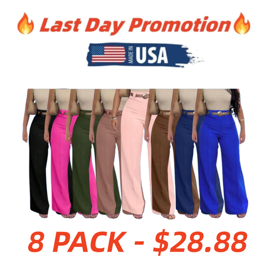 ❤️4 Pack For $19.88 - Women’s Casual Wide Leg Pants with Pockets