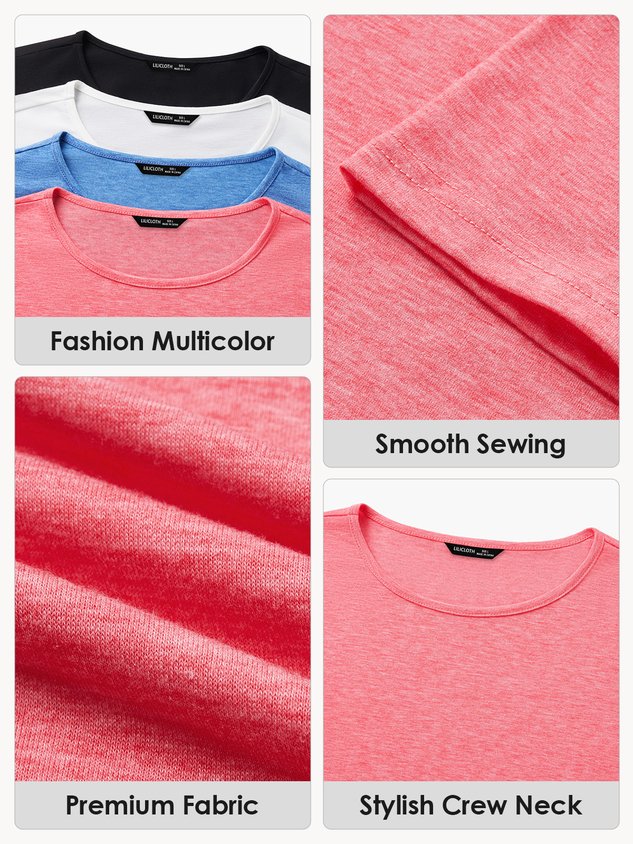 Women's Funny Old Friend Smile A Lot More Graphic Printing Text Letters Crew Neck Cotton-Blend Casual T-Shirt
