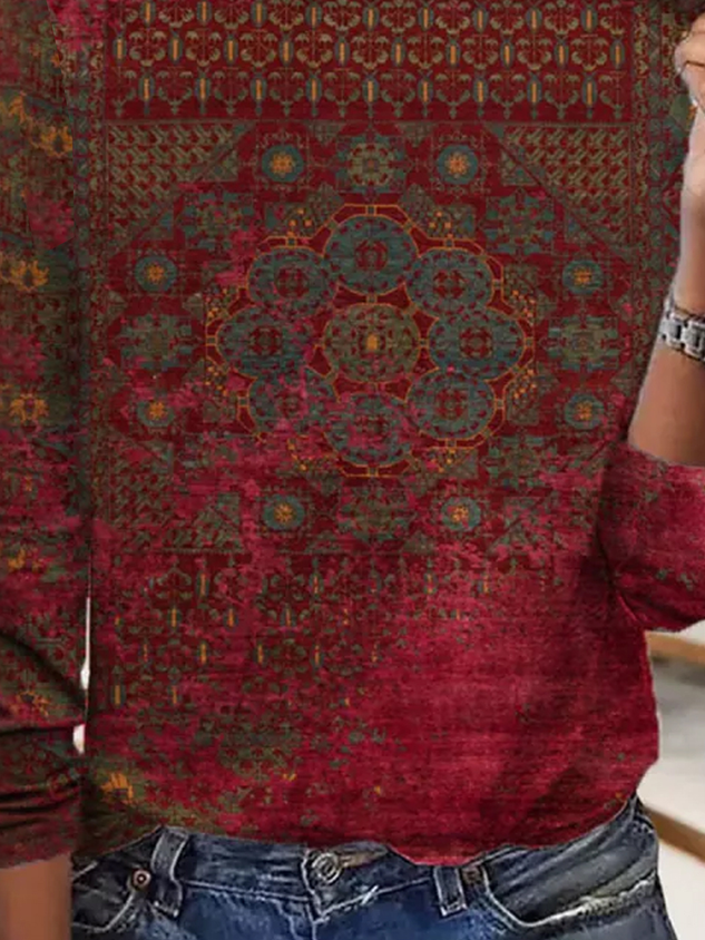 Jersey Casual Ethnic T-Shirt