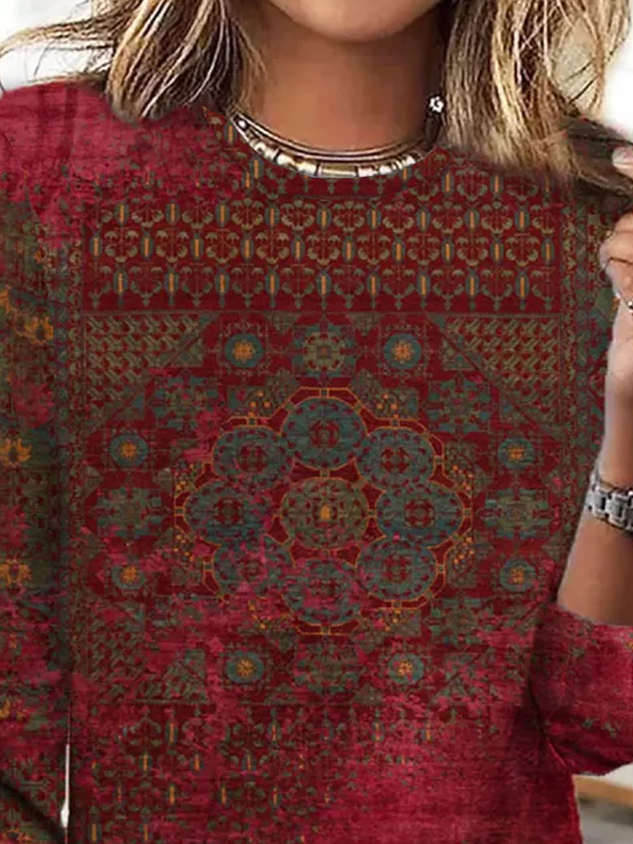 Jersey Casual Ethnic T-Shirt