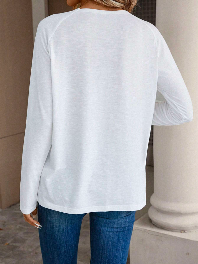 Jersey Casual Crew Neck Plain T-Shirt
