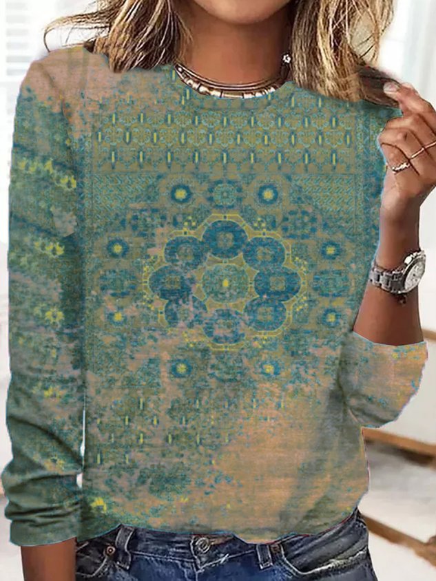 Jersey Casual Ethnic T-Shirt