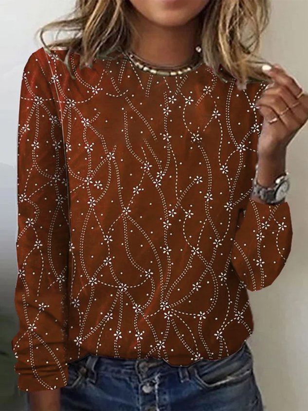 Christmas Floral Holiday T-Shirt