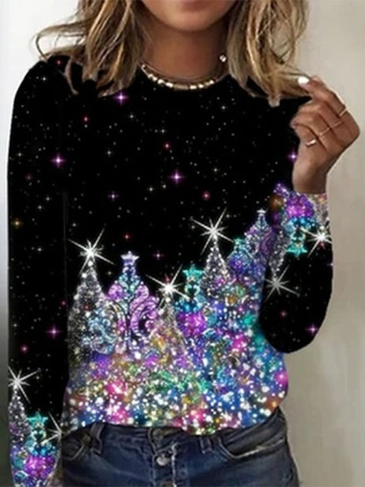 Christmas Tree Loose Casual T-Shirt